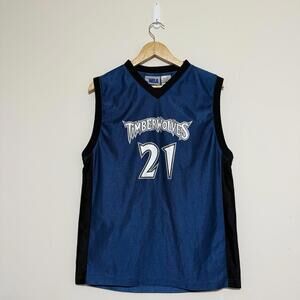 Kevin Garnett Minnesota Timberwolves #21 NBA Jersey Youth XL 18–20 Blue Boys